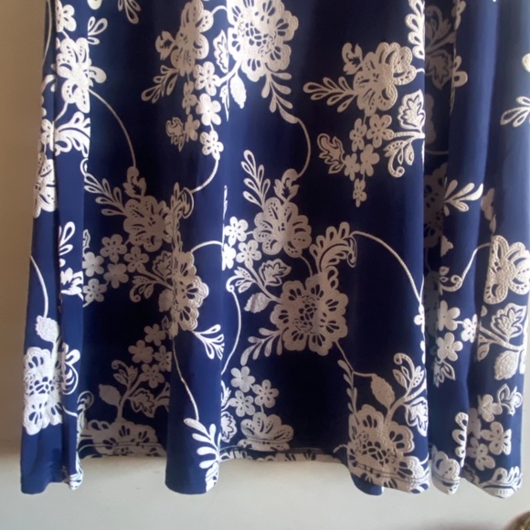 Espresso Blue and White Dress - Picture 5 of 6